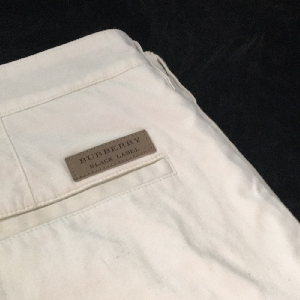 Men’s Burberry white chino slacks